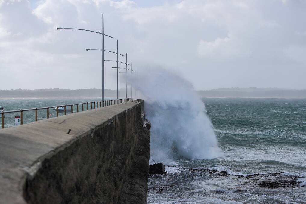 An extension of the rock armoury is needed to protect the breakwater. Picture file