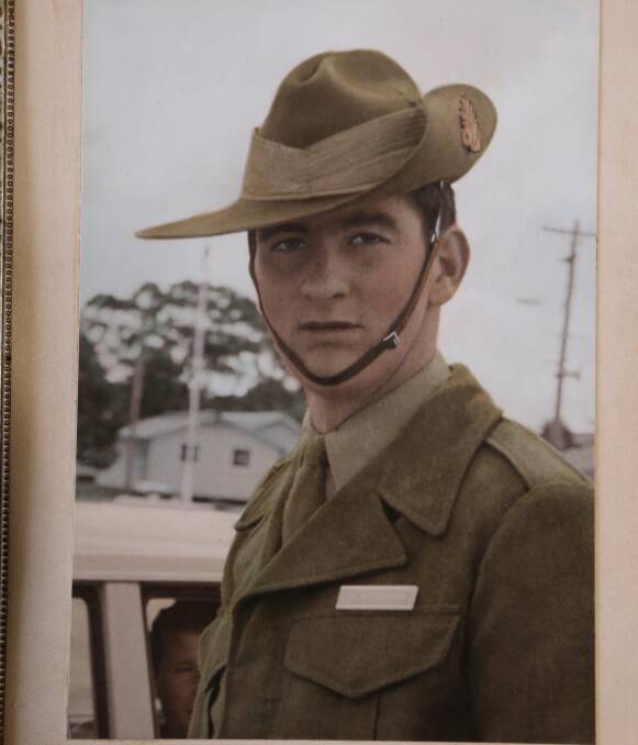 Graham Warburton, pictured here, before leaving for Vietnam. Picture suppled