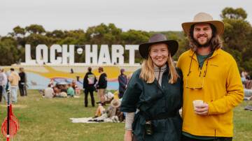 Loch Hart Festival director Jayden Bath with partner Tess Birch at the 2024 event. Picture by Ebony Wardlaw