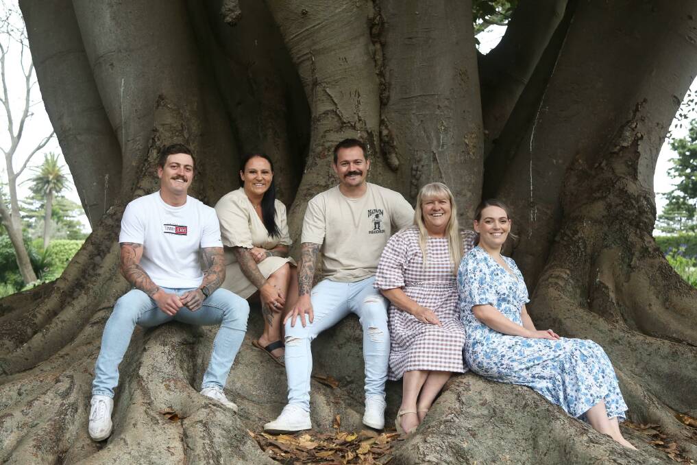 Kyden, Nicole, Cale, Belinda and Bree Jarvis pictured in 2022. The family has fond memories of Chris, who has been remembered as a fun and devoted father and husband.