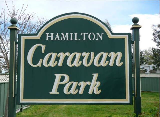The Hamilton Caravan Park.