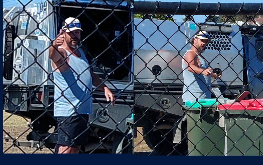Police have released images of a man they believe may be able to assist with an investigation into threats made at a dog park.
