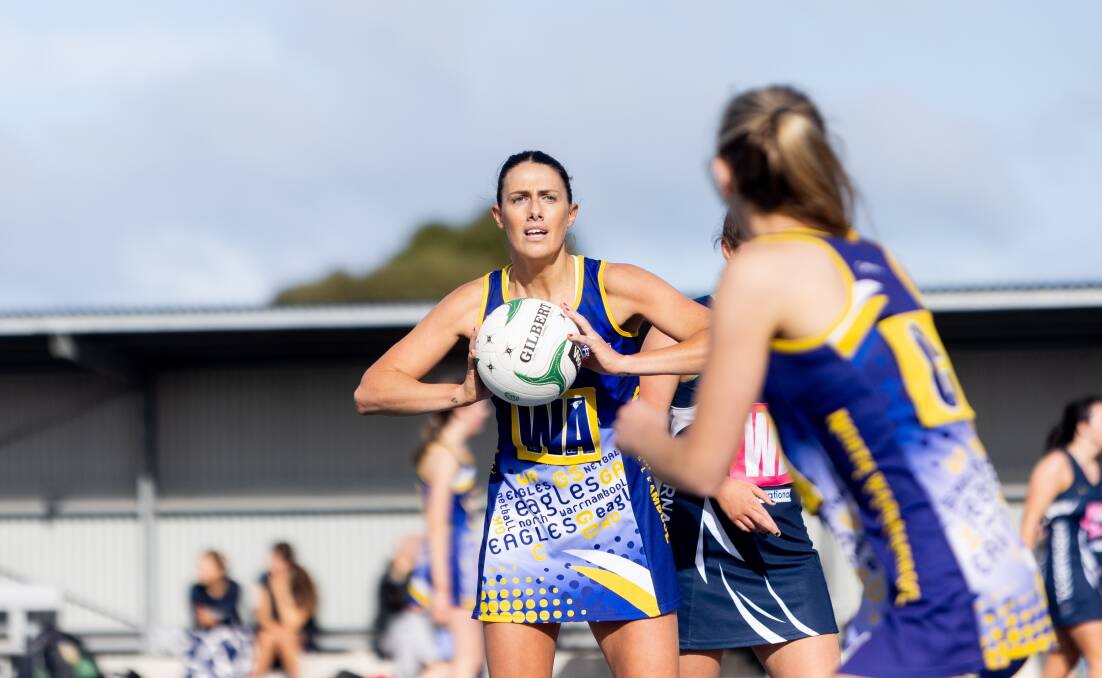 Maddison Vardy played a number of different roles for North Warrnambool Eagles. Picture by Anthony Brady 