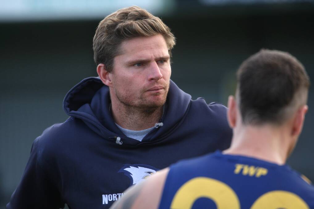 Nathan Vardy returns to the North Warrnambool line-up after a knee injury. Picture by Meg Saultry 