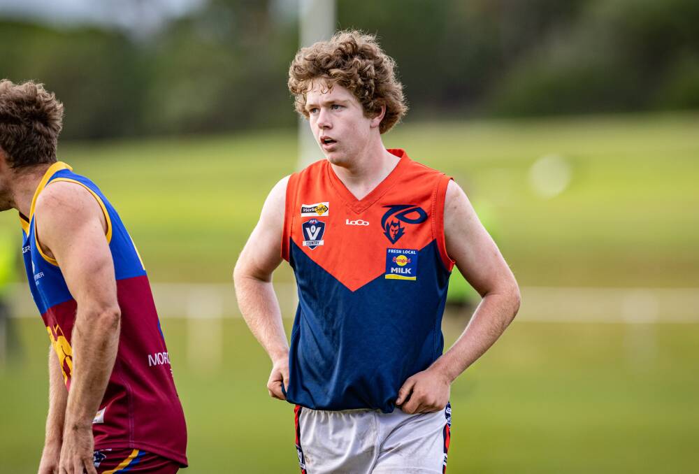 Henry Stansfield has established his spot in Timboon Demons' senior side. Picture by Sean McKenna 