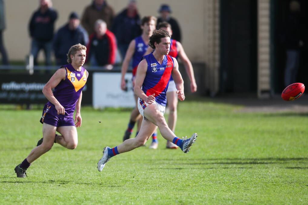 Ryley Hutchins settled into Terang Mortlake's midfield after joining the team in 2022. 