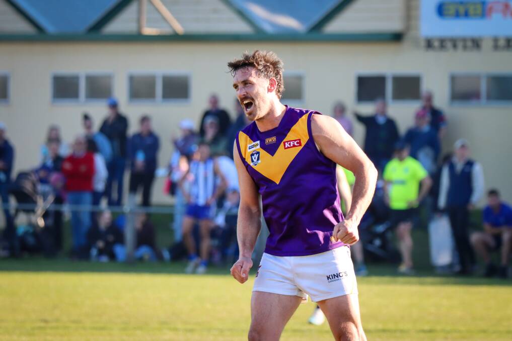 Matt Sully is playing as either defender or forward depending on where Port Fairy needs him. Picture by Justine McCullagh-Beasy 