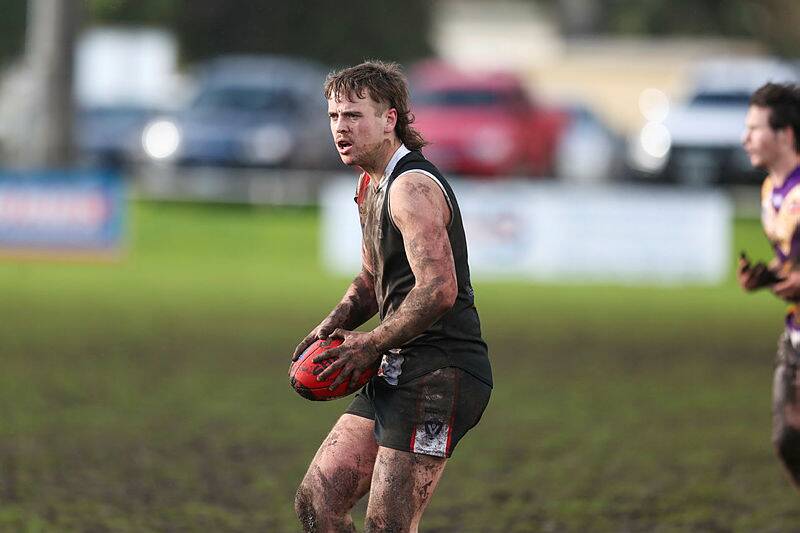 Koroit's Jake McCosh, pictured in 2023, played in defence against Portland. Picture by Eddie Guerrero 