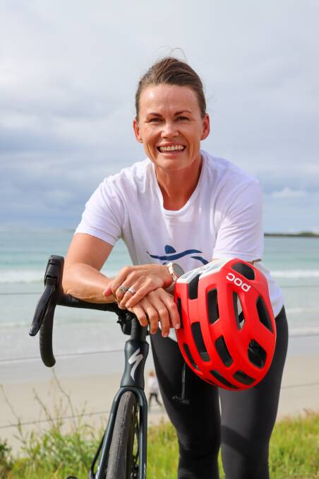Emma Watty started ocean swimming five years ago and now completes triathlons. Picture by Justine McCullagh-Beasy 