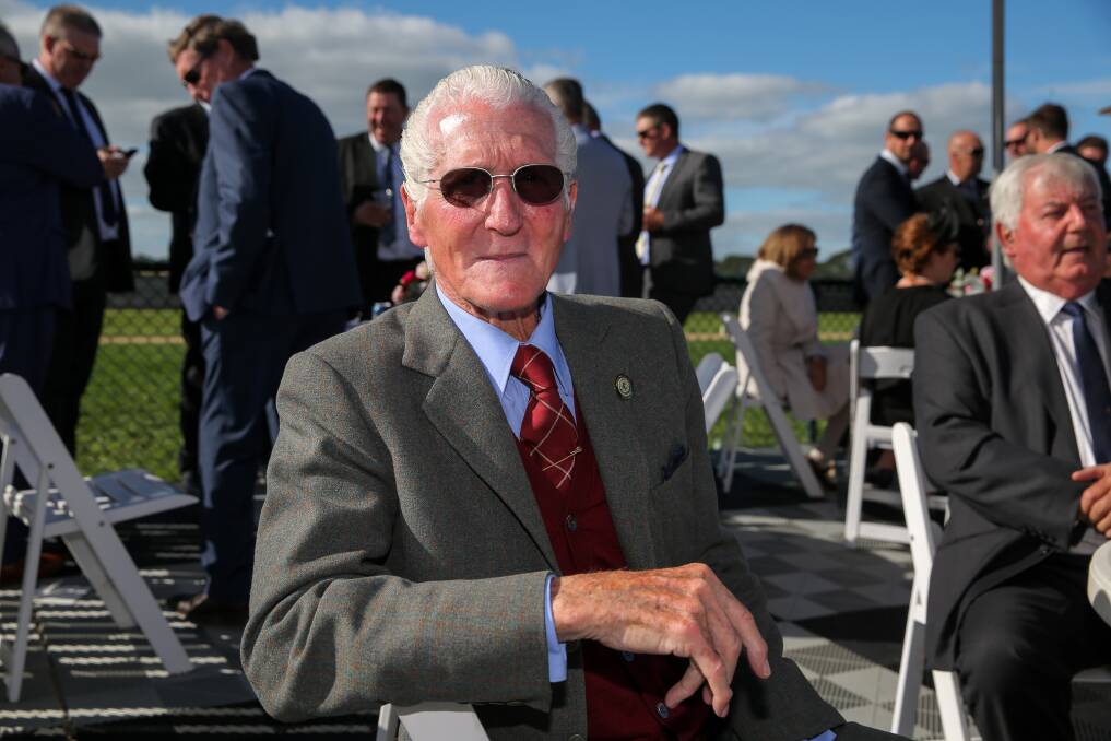 Carlton legend John Goold enjoyed the sunshine at the Warrnambool Races in 2017. 