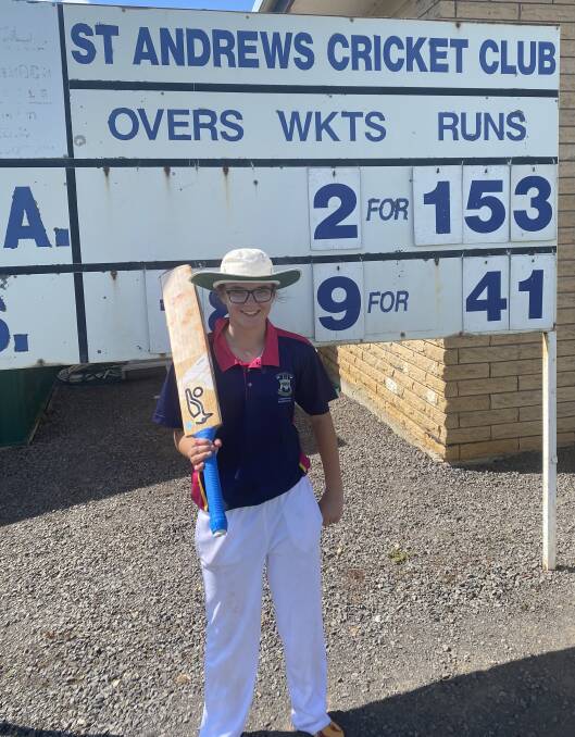 Nestles' Zarah Timpson, playing for Warrnambool at country week, made her first half- century. Picture supplied 