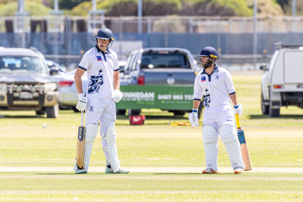 Kaden Wilson and Alastair Templeton both made centuries for Port Fairy on Saturday, February 17. Picture by Eddie Guerrero 