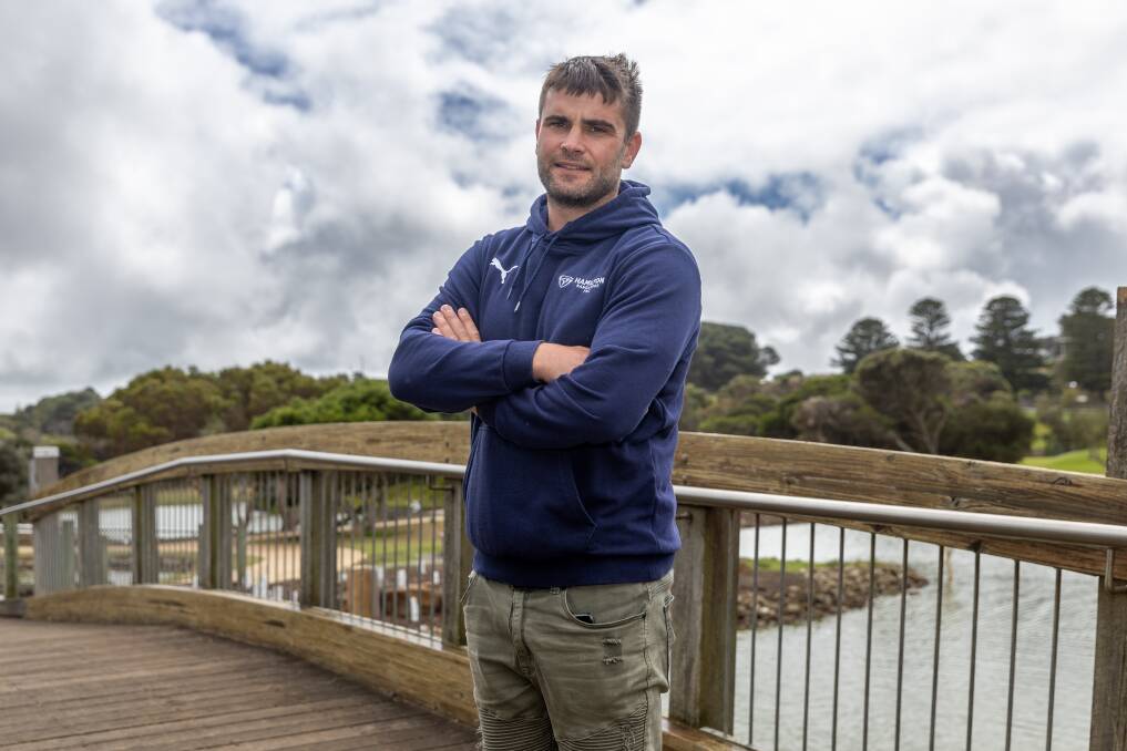 Hamilton Kangaroos coach Brad Thomas, pictured at Warrnambool's Lake Pertobe, is ready for his first season in charge. Picture by Eddie Guerrero 