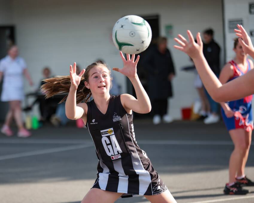 Piper Stephens is one of the Hampden league's brightest netball prospects. Picture by Sean McKenna 