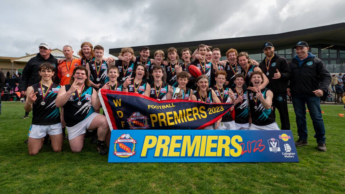 Kolora-Noorat is the toast of the WDFNL under 18 competition for a second straight season. Picture by Eddie Guerrero 