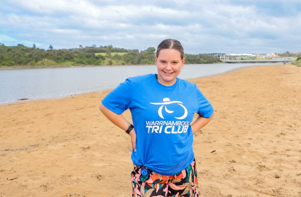 Charlotte Macgregor enjoys sport and will jump into the Warrnambool Tri Club mini series. Picture by Anthony Brady 