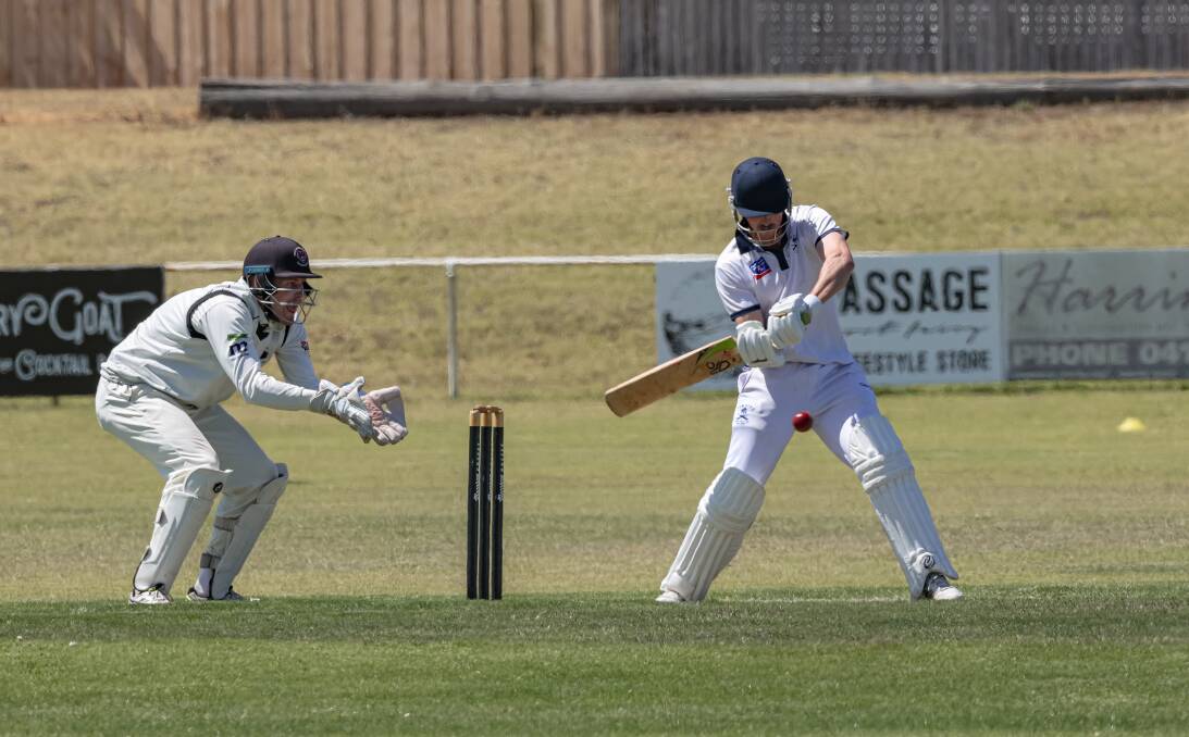 Port Fairy opener George Macdonald made a half-century against West Warrnambool. Picture by Sean McKenna 