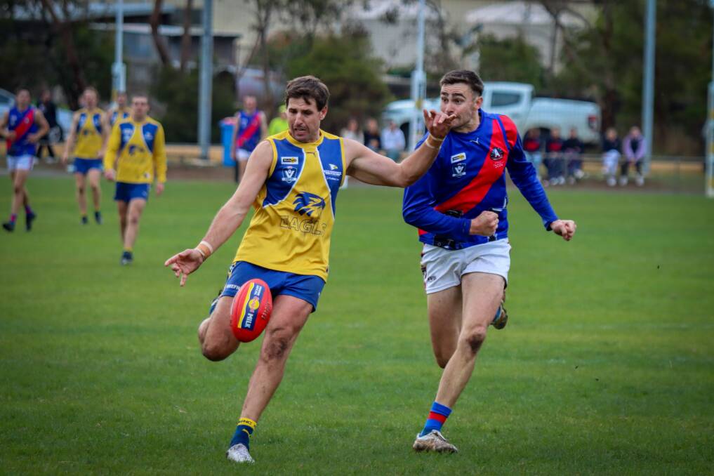 North Warrnambool Eagles' Tom Batten is battling a foot injury. Picture by Justine McCullagh-Beasy 