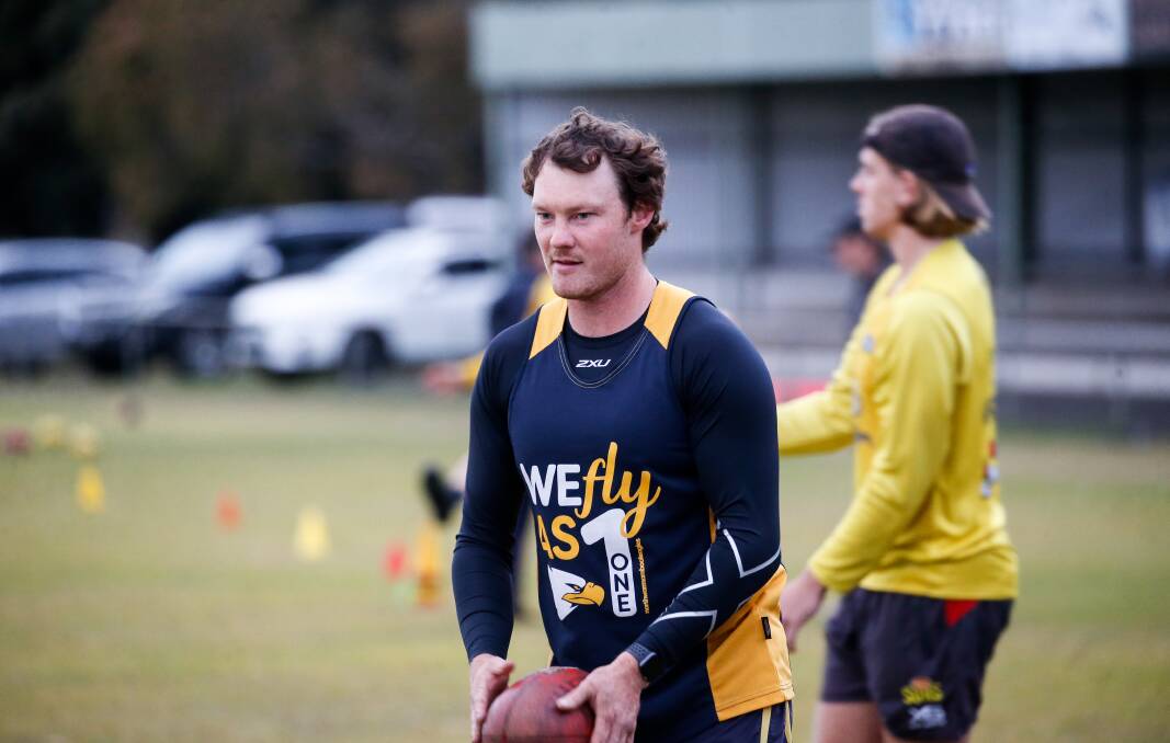 Tom James will play for North Warrnambool Eagles in 2024 after a year away. Picture by Anthony Brady 
