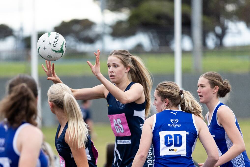 Warrnambool's Eva Ryan scored a game-high 30 goals against Hamilton Kangaroos. Picture by Anthony Brady 