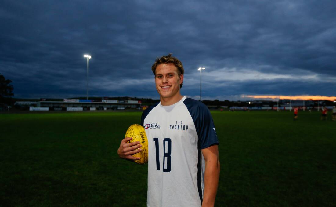 SIDELINED: South Warrnambool's George Stevens will have to wait to play for Vic Country again. Picture: Anthony Brady