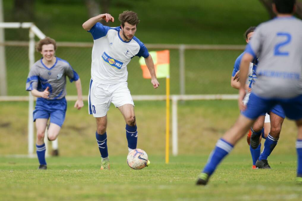 BUSY: Isaac Welsh played his part in Warrnambool Rangers' attack on Sunday. Picture: Chris Doheny