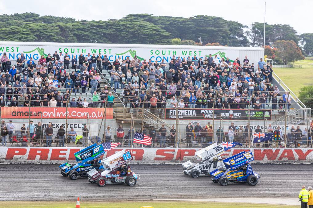 Thousands of fans watched the 2024 Grand Annual Sprintcar Classic. Picture by Eddie Guerrero 