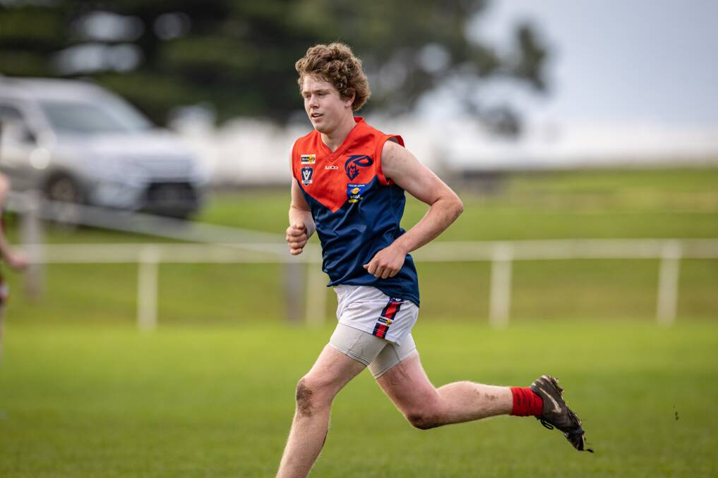 Henry Stansfield is relishing being part of Timboon Demons' senior football side. Picture by Sean McKenna 
