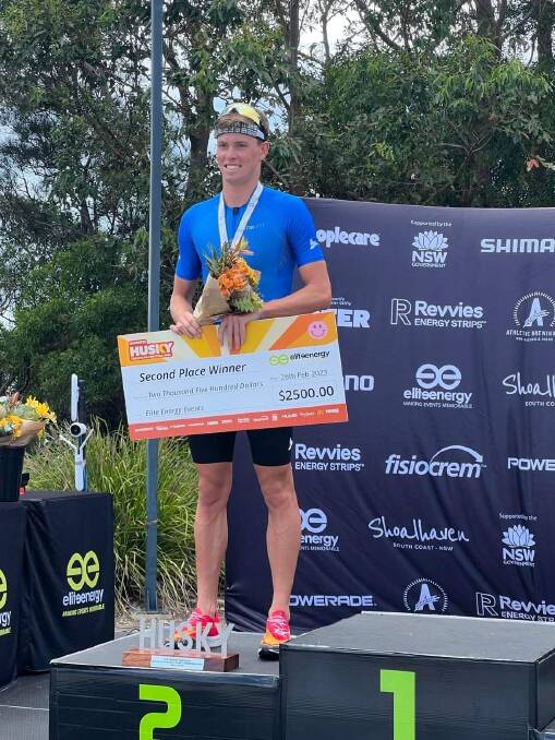 Kurt McDonald collected silver at the Australian long distance triathlon championships. Picture supplied 