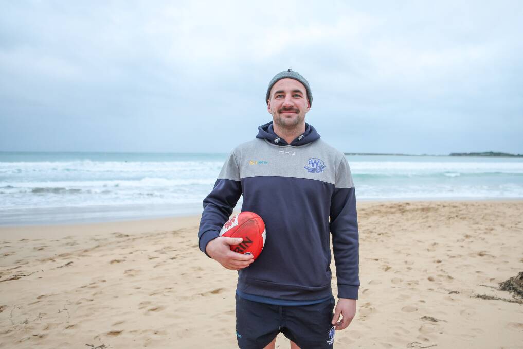 Warrnambool footballer Darcy Graham will play his 150th senior game against Camperdown. Picture by Anthony Brady 