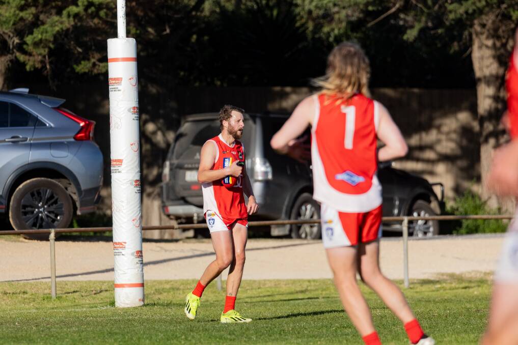 Experienced footballer Luke Pearson will miss Dennington's round 10 clash. Picture by Anthony Brady 