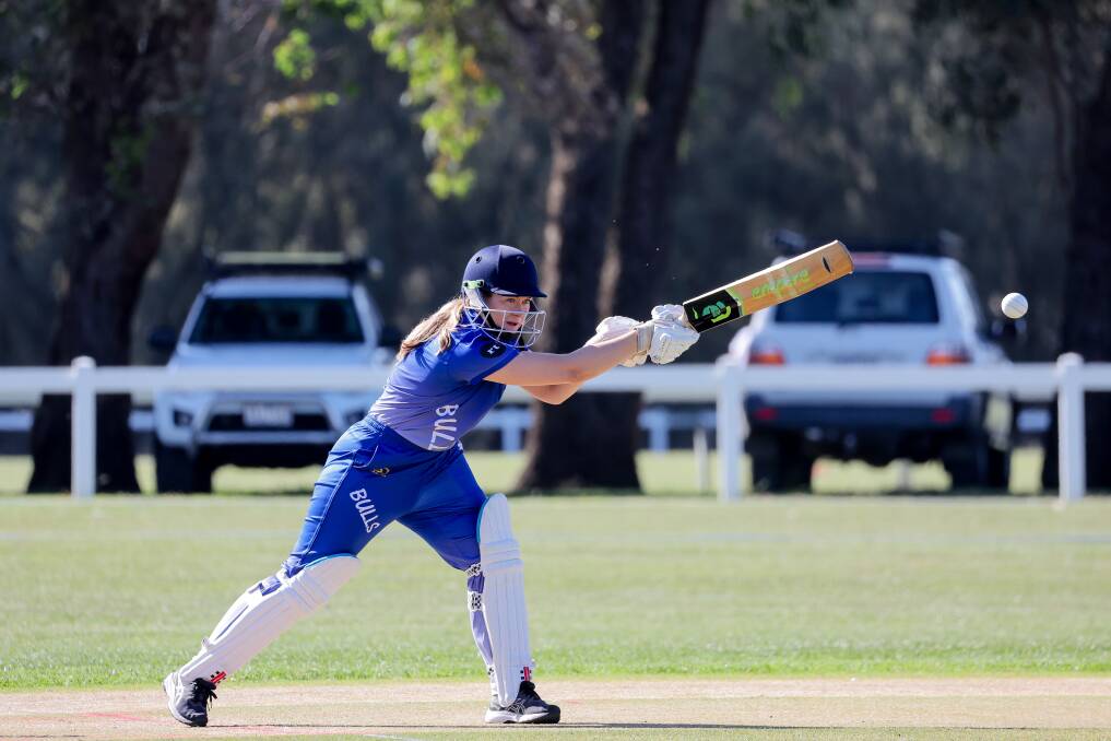 Brierly Northern Raiders batter Grace Butters made 33 in the elimination final. Picture by Anthony Brady 