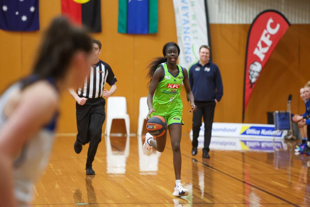 Teenager Cigi Lual will provide a spark for Warrnambool Mermaids in the Big V grand final. Picture by Eddie Guerrero