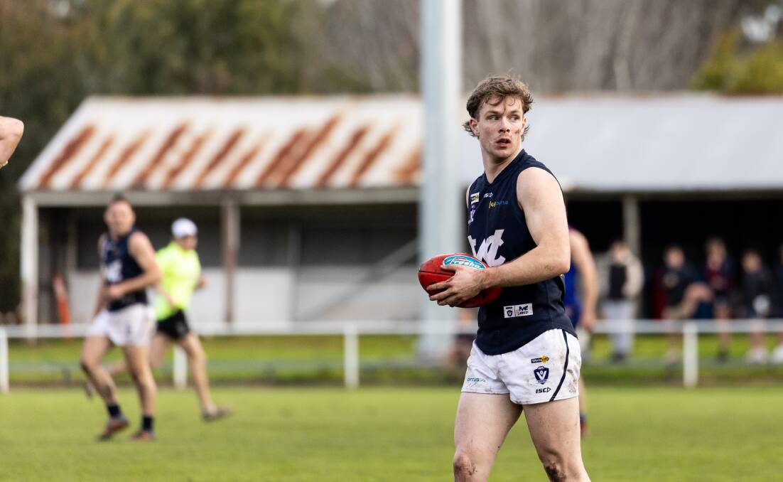 Warrnambool teenager Reggie Mast was impressive for the Blues against Terang Mortlake. Picture by Anthony Brady 