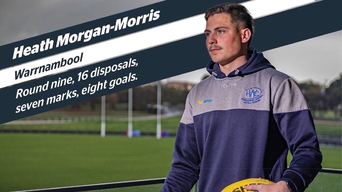 Heath Morgan-Morris had a breakout game for Warrnambool. Picture by Eddie Guerrero 