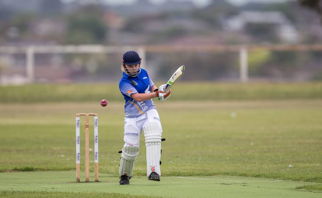 CHARGING BACK: Tess Worrall pictured playing for Brierly Christ-Church in 2018. She then had a season off cricket before returning for the 2020-21 season. 