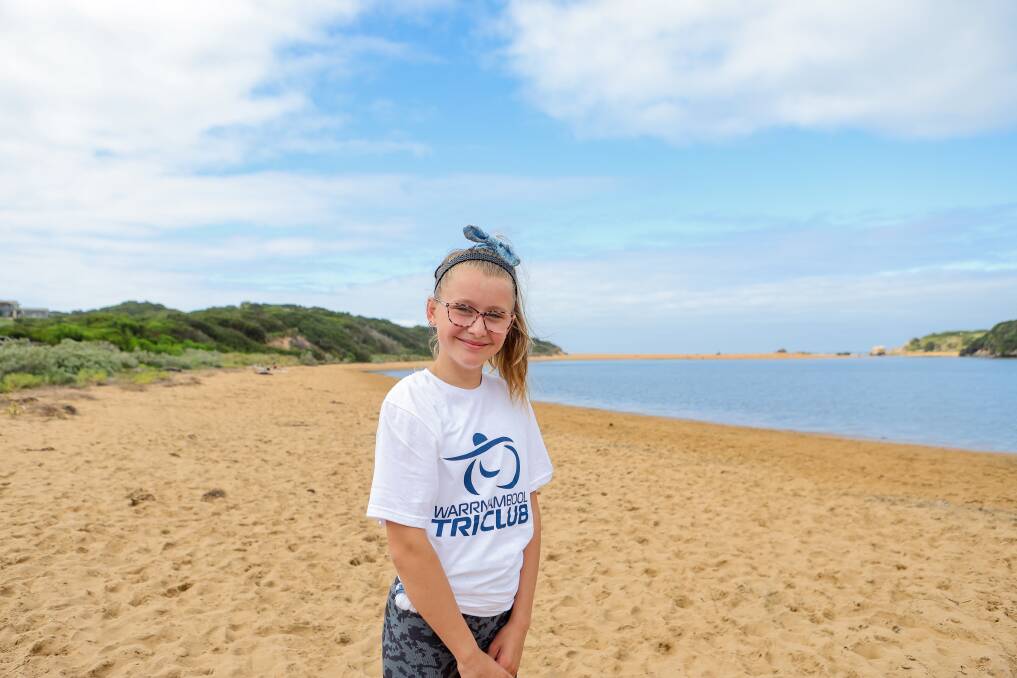 Bella Macgregor will complete a run leg of the Warrnambool Tri Club mini series at Blue Hole. Picture by Anthony Brady 