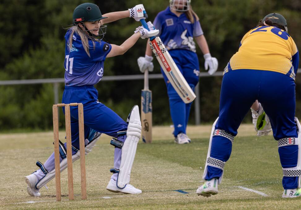 Amy McKenzie, pictured batting, has been instrumental with the ball for Brierly-Christ Church, taking nine wickets in seven games. Picture by Sean McKenna 