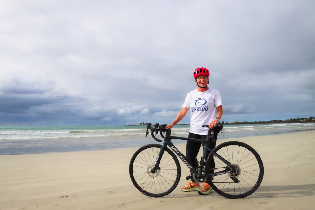 Port Fairy's Emma Watty, pictured at East Beach, will compete in Sunday's Killarney Super Tri. Picture by Justine McCullagh-Beasy 