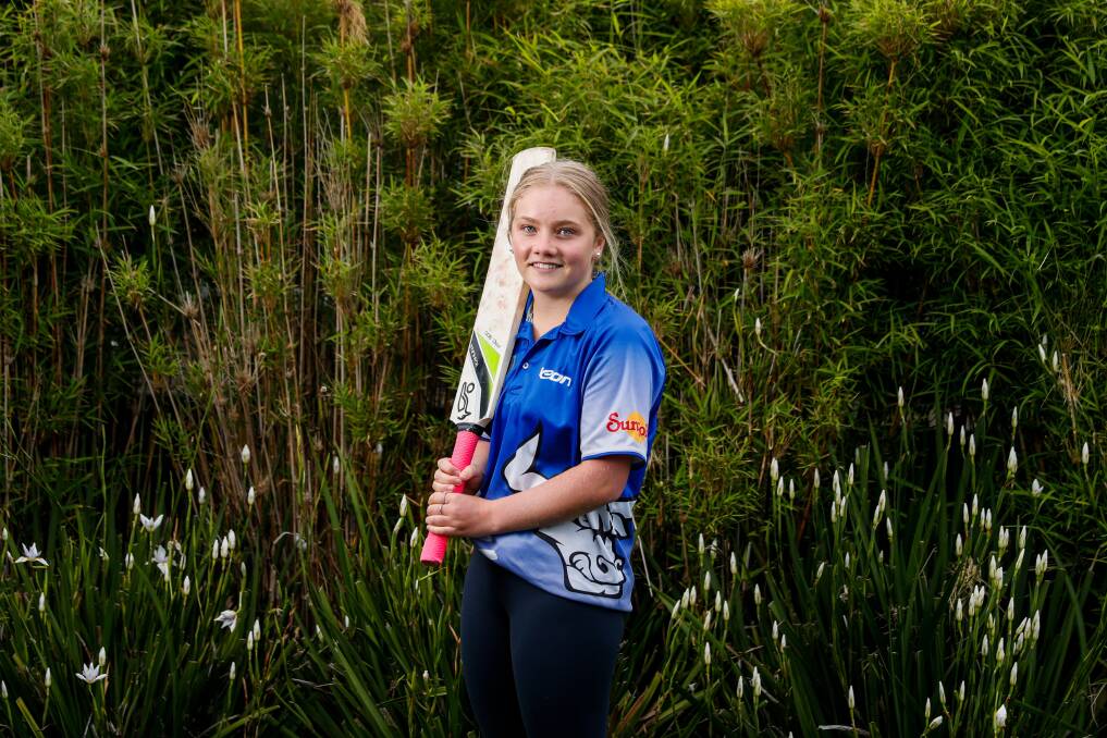 GOING PLACES: Tess Worrall is an emerging cricketer with Brierly-Christ Church. Picture: Morgan Hancock 