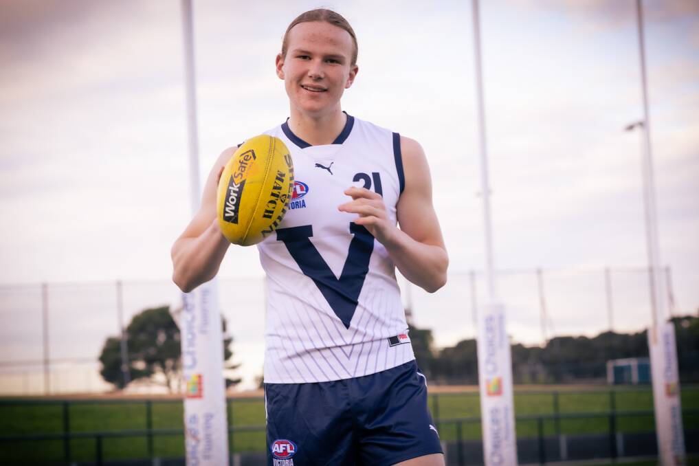 North Warrnambool Eagles' Charlie McKinnon is challenging himself at national level with Vic Country. Picture by Sean McKenna 