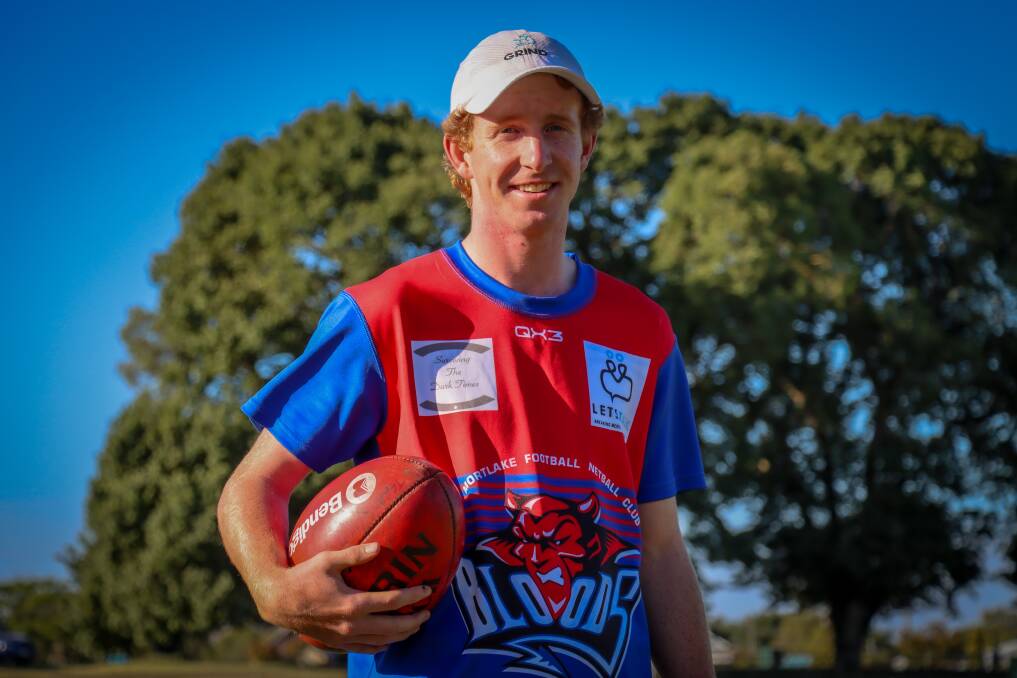 Fred Beasley hopes to use his pace to help Terang Mortlake win games in 2024. Picture by Justine McCullagh-Beasy 