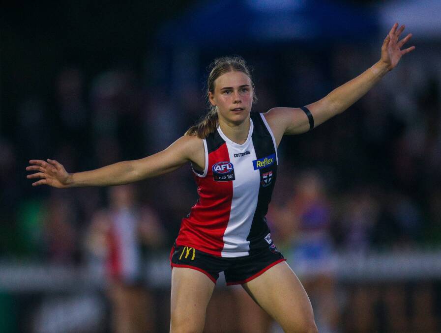 Renee Saulitis played 10 AFLW matches for St Kilda. Injury wrecked her final two seasons on the Saints' list. File picture 