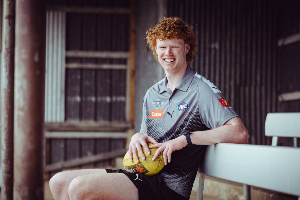 Flynn Penry is working hard on his ruck craft as he prepares for his AFL draft year. Picture by Sean McKenna