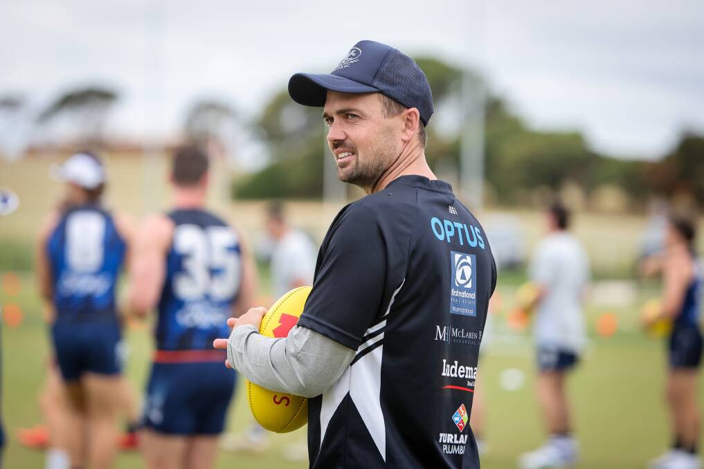 Dan O'Keefe is ready for his second season as Warrnambool coach. Picture by Anthony Brady 