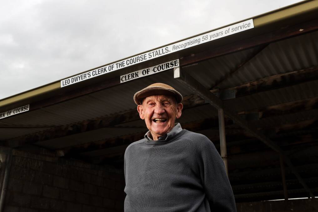 DESERVED: Stalls at Warrnambool racecourse have been named in honour of former clerk-of-course Leo Dwyer. Picture: MORGAN HANCOCK
