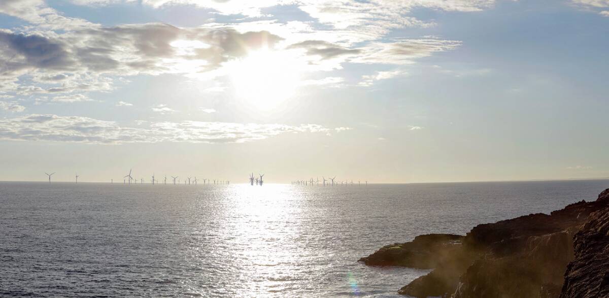 The view of the proposed offshore windfarm in Discovery Bay. Picture supplied