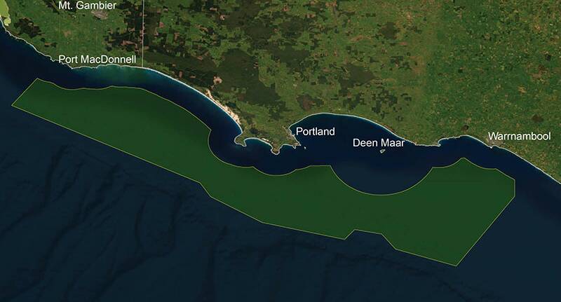 The proposed offshore wind zone that is out for public consultation.