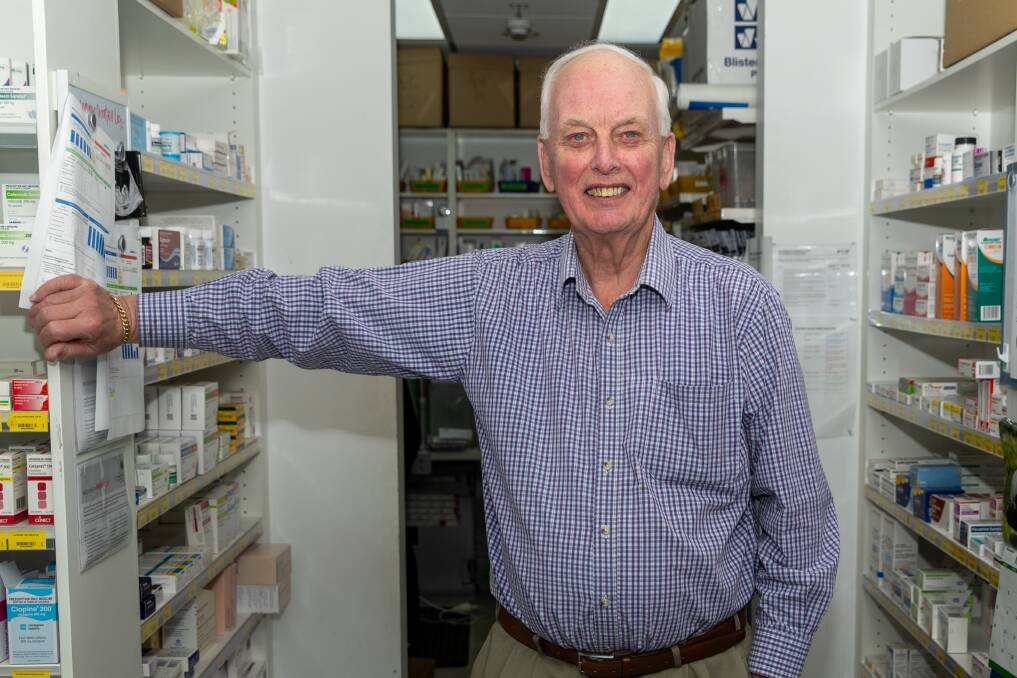 Pharmacist Don McLeod, who turned 80 earlier this year, has no plans to retire. Picture by Eddie Guerrero 