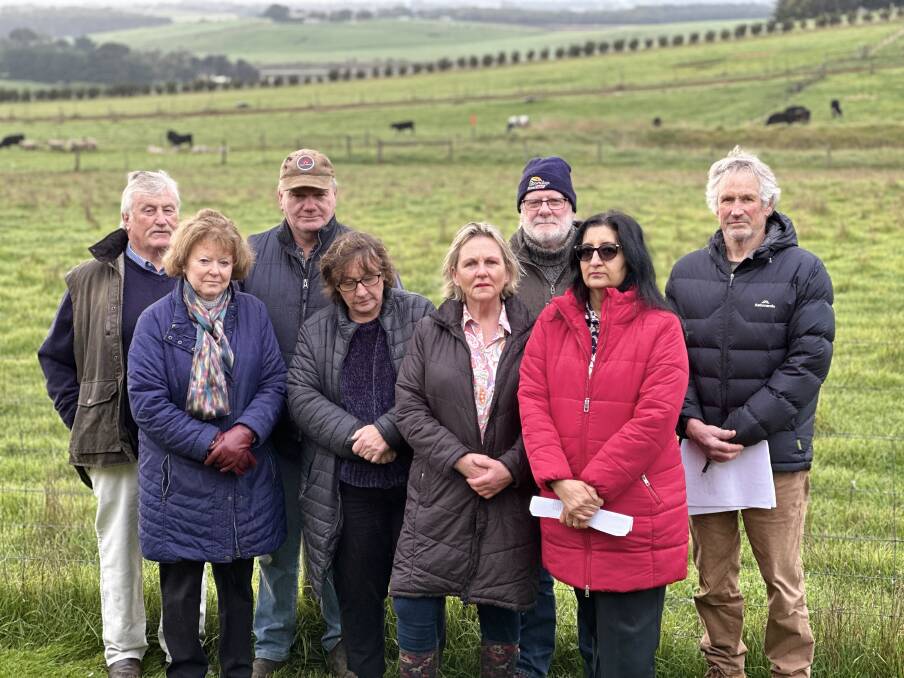 Neighbours John and Jenny Ryan, Chris McGrath, Helen Bourke, Julie Luxton, Geoff Spencer, Sapna Mitra and Garry Druitt are opposed to a new mobile phone tower that they say they don't need.